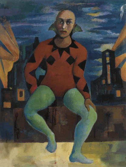 WILLIAM SYLVESTER CARTER (1909 - 1996) Untitled (Seated Harlequin).